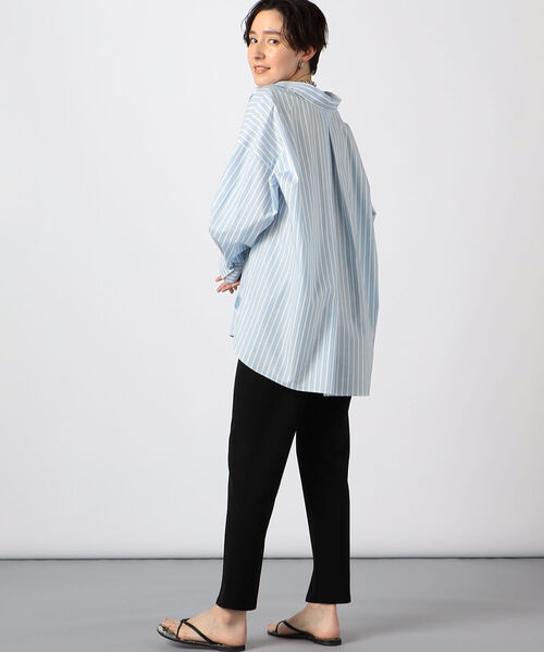 NOLLEY’S（ノーリーズ）の「タイプライタースキッパーシャツ（シャツ/ブラウス・レディース・ホワイト/ブルー系その他3・FREE）」の3枚目の写真