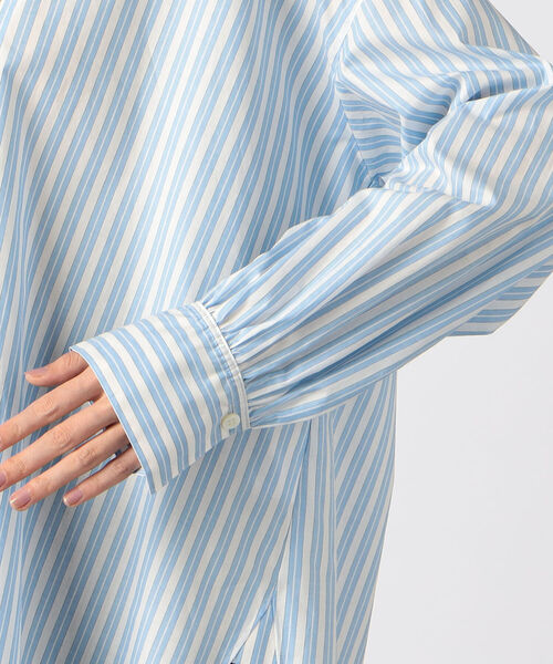 NOLLEY’S（ノーリーズ）の「タイプライタースキッパーシャツ（シャツ/ブラウス・レディース・ホワイト/ブルー系その他3・FREE）」の9枚目の写真