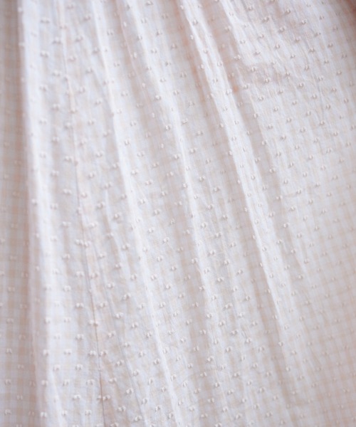 bulle de savon（ビュルデサボン）の「○papillio×gingham ギャザー