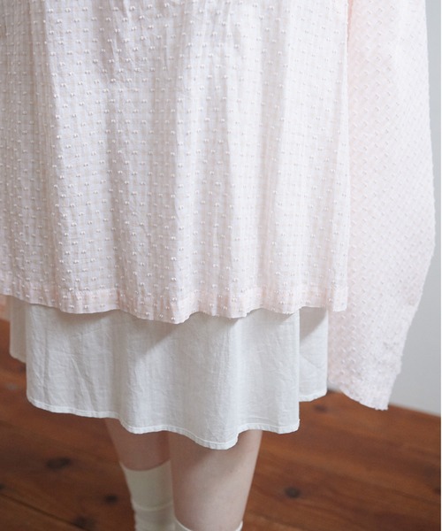 bulle de savon（ビュルデサボン）の「○papillio×gingham ギャザー