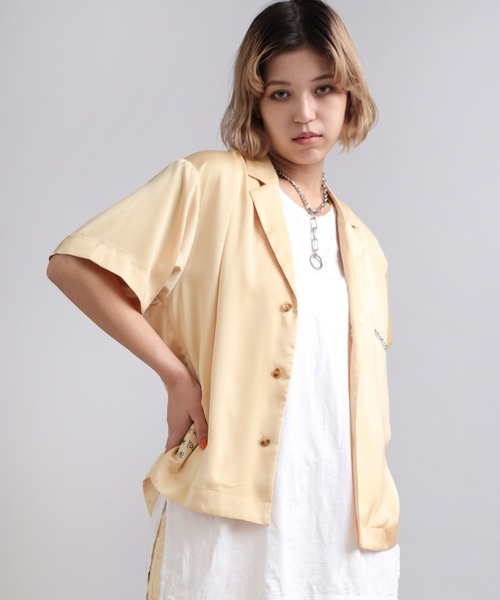 RNA(アールエヌエー)の「B2751 刺繍シャツジャケット(シャツ/ブラウス・レディース・ホワイト/イエロー/グリーン・MEDIUM)」の9枚目の写真
