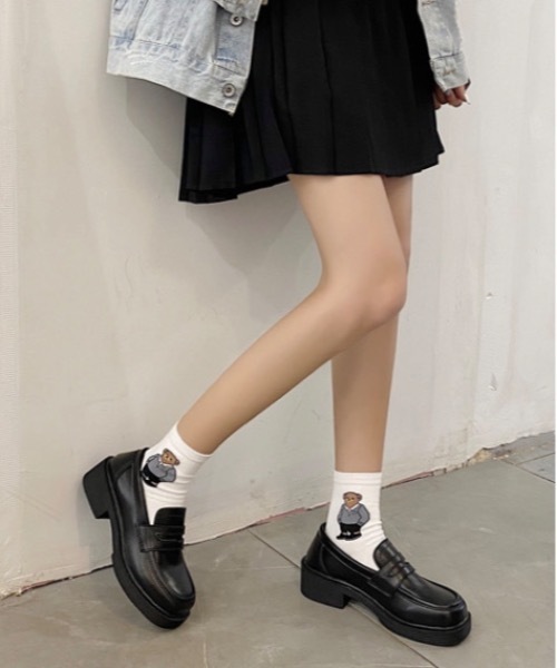 Burner(バーナー)の「【OKUOKU 0909】厚底ローファー oku-shoes-624759816675-32 U(ローファー・レディース・A・39/38/35/36/37)」の5枚目の写真