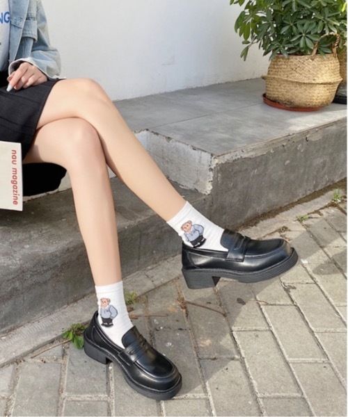 Burner(バーナー)の「【OKUOKU 0909】厚底ローファー oku-shoes-624759816675-32 U(ローファー・レディース・A・39/38/35/36/37)」の6枚目の写真