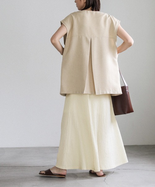 select MOCA（セレクトモカ）の「シャーリングフレアスカート（スカート・レディース・アイボリー/ブラック・FREE）」の8枚目の写真