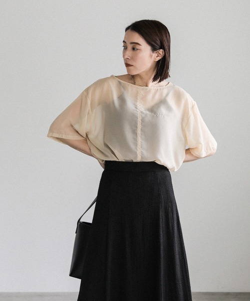 select MOCA（セレクトモカ）の「シャーリングフレアスカート（スカート・レディース・アイボリー/ブラック・FREE）」の20枚目の写真