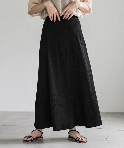 select MOCA（セレクトモカ）の「シャーリングフレアスカート（スカート・レディース・アイボリー/ブラック・FREE）」の18枚目の写真