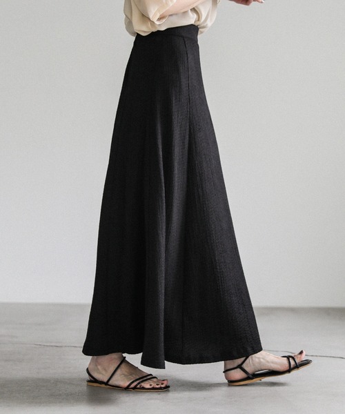 select MOCA（セレクトモカ）の「シャーリングフレアスカート（スカート・レディース・アイボリー/ブラック・FREE）」の14枚目の写真