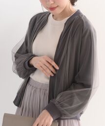 チュールギャザーブルゾン