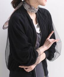 チュールギャザーブルゾン