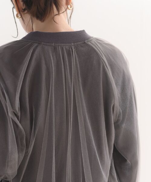 rps（アールピーエス）の「チュールギャザーブルゾン（ブルゾン・レディース・ブラック/グレー/グレイッシュベージュ・フリー）」の14枚目の写真