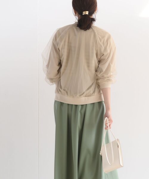 rps（アールピーエス）の「チュールギャザーブルゾン（ブルゾン・レディース・ブラック/グレー/グレイッシュベージュ・フリー）」の19枚目の写真