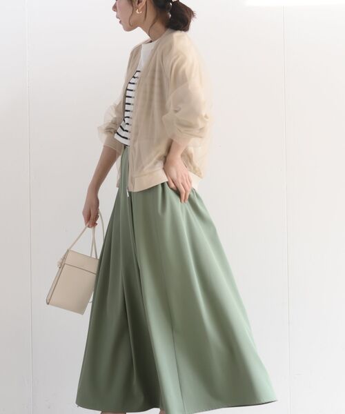 rps（アールピーエス）の「チュールギャザーブルゾン（ブルゾン・レディース・ブラック/グレー/グレイッシュベージュ・フリー）」の6枚目の写真