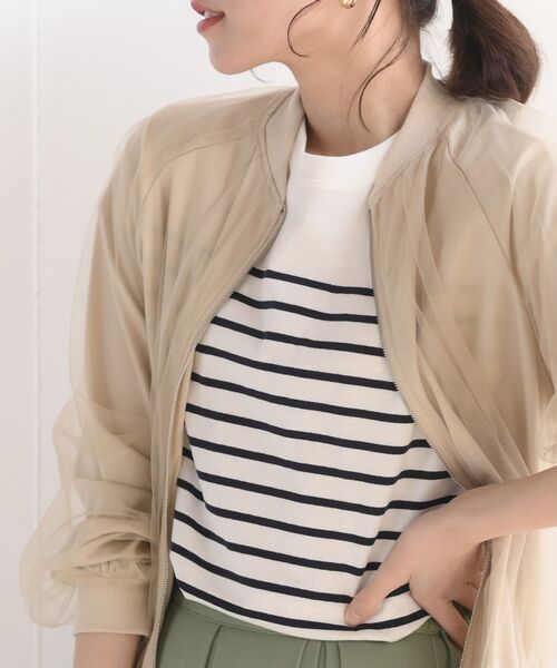 rps（アールピーエス）の「チュールギャザーブルゾン（ブルゾン・レディース・ブラック/グレー/グレイッシュベージュ・フリー）」の22枚目の写真