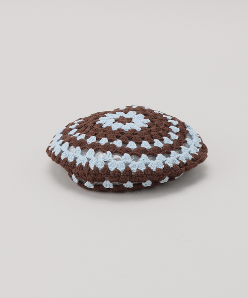 Casselini（キャセリーニ）の「【Casselini/キャセリーニ】クロシェベレーボウ（ハンチング/ベレー帽・レディース・ベージュ/ブルー・FREE）」の11枚目の写真