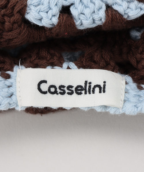 Casselini（キャセリーニ）の「【Casselini/キャセリーニ】クロシェベレーボウ（ハンチング/ベレー帽・レディース・ベージュ/ブルー・FREE）」の15枚目の写真