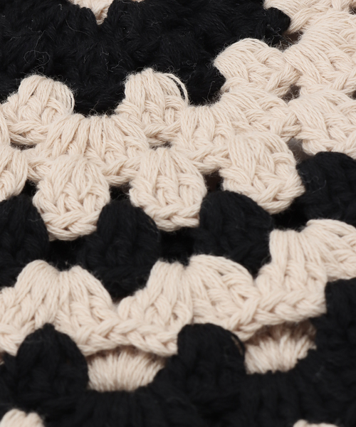 Casselini（キャセリーニ）の「【Casselini/キャセリーニ】クロシェベレーボウ（ハンチング/ベレー帽・レディース・ベージュ/ブルー・FREE）」の13枚目の写真