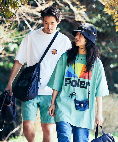 POLeR（ポーラー）の「【POLeR / ポーラー】別注ロゴTEE（Tシャツ/カットソー・メンズ・ホワイト/ブラック/ダークグリーン/ベージュ/カーキ/ピンク・SMALL/MEDIUM/LARGE/X-LARGE）」の12枚目の写真