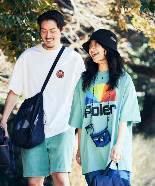 POLeR（ポーラー）の「【POLeR / ポーラー】別注ロゴTEE（Tシャツ/カットソー・メンズ・ホワイト/ブラック/ダークグリーン/ベージュ/カーキ/ピンク・SMALL/MEDIUM/LARGE/X-LARGE）」の13枚目の写真