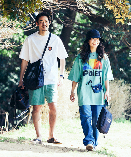 POLeR（ポーラー）の「【POLeR / ポーラー】別注ロゴTEE（Tシャツ/カットソー・メンズ・ホワイト/ブラック/ダークグリーン/ベージュ/カーキ/ピンク・SMALL/MEDIUM/LARGE/X-LARGE）」の14枚目の写真