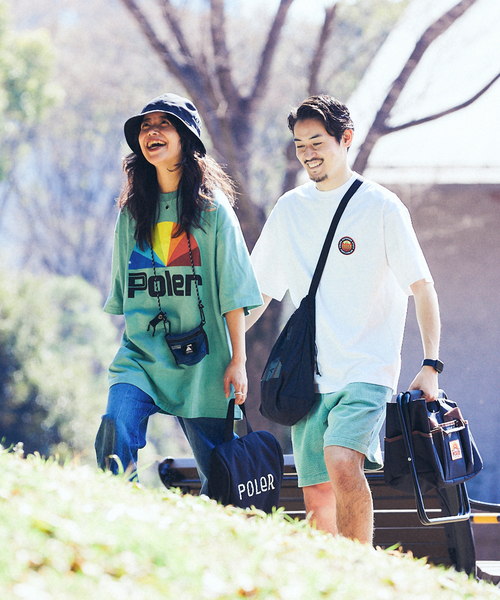 POLeR（ポーラー）の「【POLeR / ポーラー】別注ロゴTEE（Tシャツ/カットソー・メンズ・ホワイト/ブラック/ダークグリーン/ベージュ/カーキ/ピンク・SMALL/MEDIUM/LARGE/X-LARGE）」の16枚目の写真