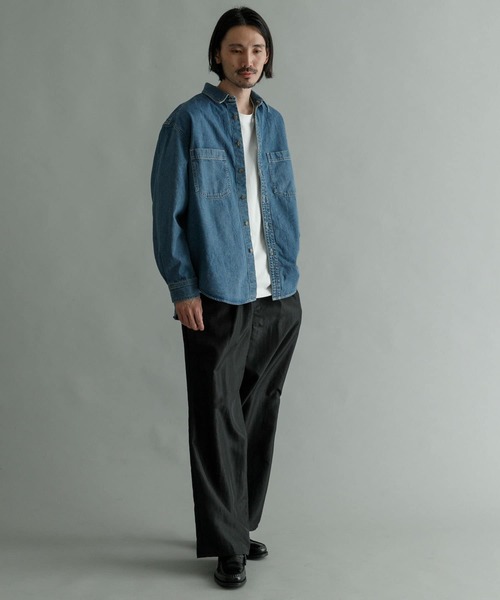 URBAN RESEARCH（アーバンリサーチ）の「JELT DENIMワークシャツ #CORKY（シャツ/ブラウス・メンズ・ライトインディゴブルー・MEDIUM/LARGE）」の3枚目の写真