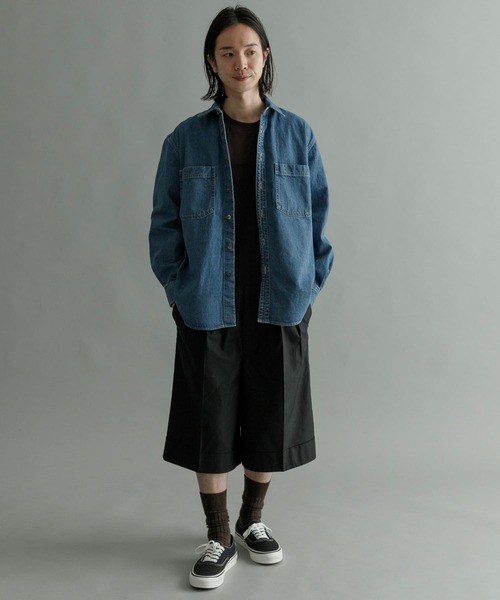 URBAN RESEARCH（アーバンリサーチ）の「JELT DENIMワークシャツ #CORKY（シャツ/ブラウス・メンズ・ライトインディゴブルー・MEDIUM/LARGE）」の8枚目の写真