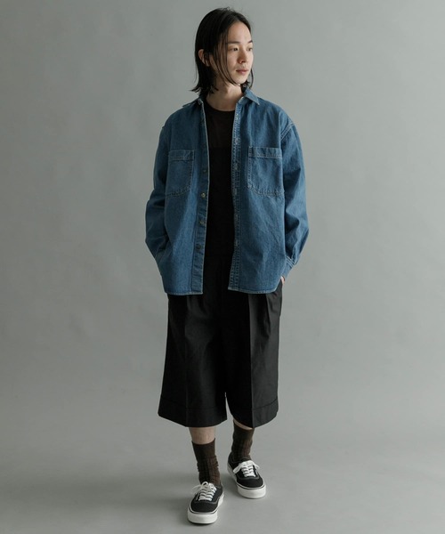 URBAN RESEARCH（アーバンリサーチ）の「JELT DENIMワークシャツ #CORKY（シャツ/ブラウス・メンズ・ライトインディゴブルー・MEDIUM/LARGE）」の10枚目の写真