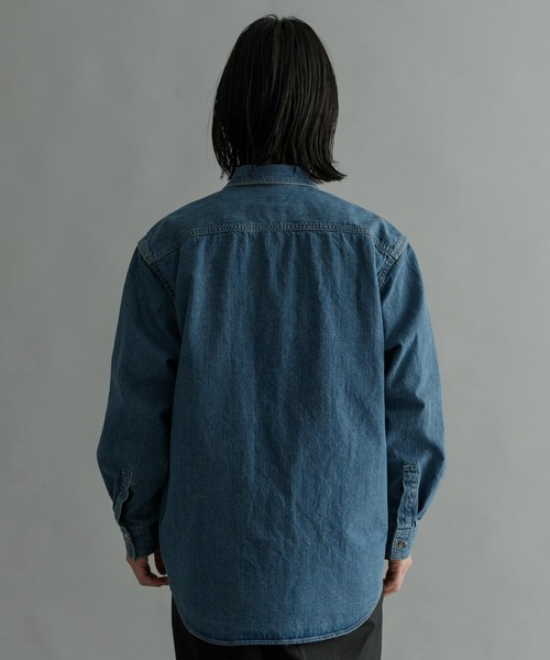 URBAN RESEARCH（アーバンリサーチ）の「JELT DENIMワークシャツ #CORKY（シャツ/ブラウス・メンズ・ライトインディゴブルー・MEDIUM/LARGE）」の13枚目の写真