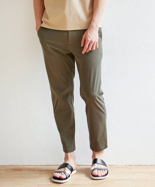 ikka（イッカ）の「【セットアップ対応】Reflax イージーアンクルパンツ（その他パンツ・メンズ・ベージュ/オリーブ/ダークネイビー・S/M/L/XL）」の2枚目の写真