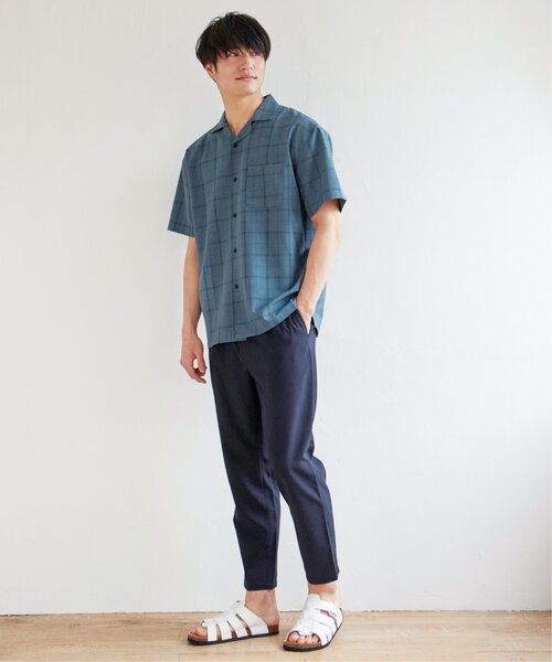 ikka（イッカ）の「【セットアップ対応】Reflax イージーアンクルパンツ（その他パンツ・メンズ・ベージュ/オリーブ/ダークネイビー・S/M/L/XL）」の7枚目の写真