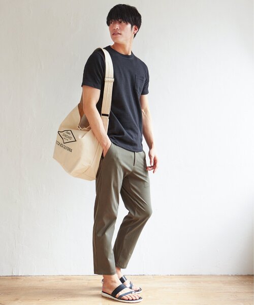 ikka（イッカ）の「【セットアップ対応】Reflax イージーアンクルパンツ（その他パンツ・メンズ・ベージュ/オリーブ/ダークネイビー・S/M/L/XL）」の8枚目の写真