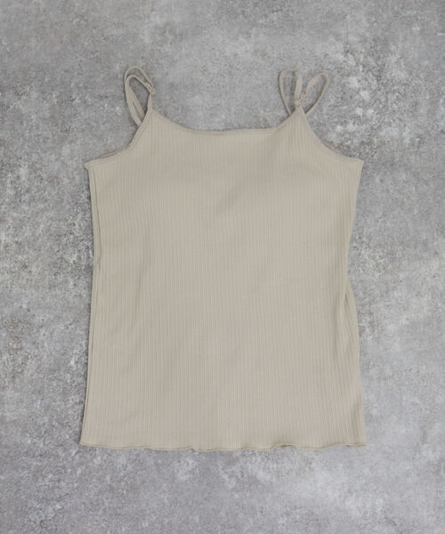 fredy emue（フレディエミュ）の「【fredy emue/フレディエミュ】後ろ開きカップ付きキャミソール（キャミソール・レディース・ブラック/オフホワイト/ベージュ・38）」の9枚目の写真