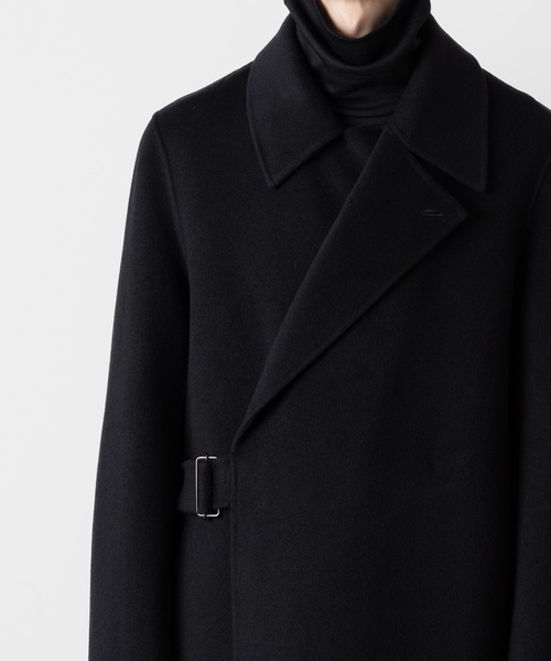 ウール/カシミヤ ダブルフェイス ビーバー ベルテッド ダブル ブレステッド コート/ W/CA DOUBLE FACE BEAVER BELTED DOUBLE BREASTED COAT（トレンチコート）｜ATTACHMENT（アタッチメント）