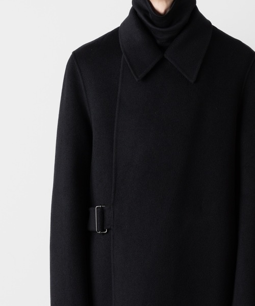 ウール/カシミヤ ダブルフェイス ビーバー ベルテッド ダブル ブレステッド コート/ W/CA DOUBLE FACE BEAVER BELTED DOUBLE BREASTED COAT（トレンチコート）｜ATTACHMENT（アタッチメント）