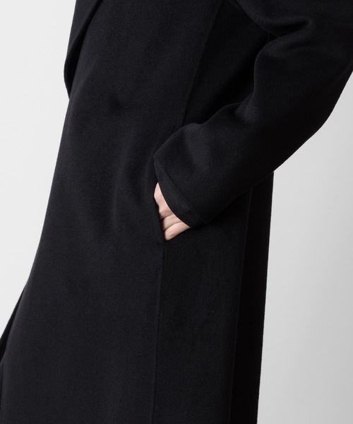 ウール/カシミヤ ダブルフェイス ビーバー ベルテッド ダブル ブレステッド コート/ W/CA DOUBLE FACE BEAVER BELTED DOUBLE BREASTED COAT（トレンチコート）｜ATTACHMENT（アタッチメント）