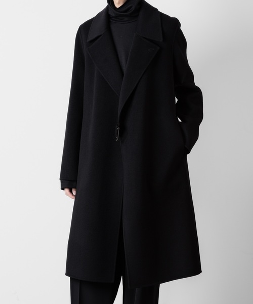 ウール/カシミヤ ダブルフェイス ビーバー ベルテッド ダブル ブレステッド コート/ W/CA DOUBLE FACE BEAVER BELTED DOUBLE BREASTED COAT（トレンチコート）｜ATTACHMENT（アタッチメント）