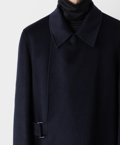 ウール/カシミヤ ダブルフェイス ビーバー ベルテッド ダブル ブレステッド コート/ W/CA DOUBLE FACE BEAVER BELTED DOUBLE BREASTED COAT（トレンチコート）｜ATTACHMENT（アタッチメント）