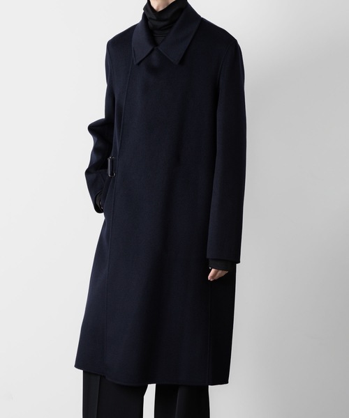 ウール/カシミヤ ダブルフェイス ビーバー ベルテッド ダブル ブレステッド コート/ W/CA DOUBLE FACE BEAVER BELTED DOUBLE BREASTED COAT（トレンチコート）｜ATTACHMENT（アタッチメント）