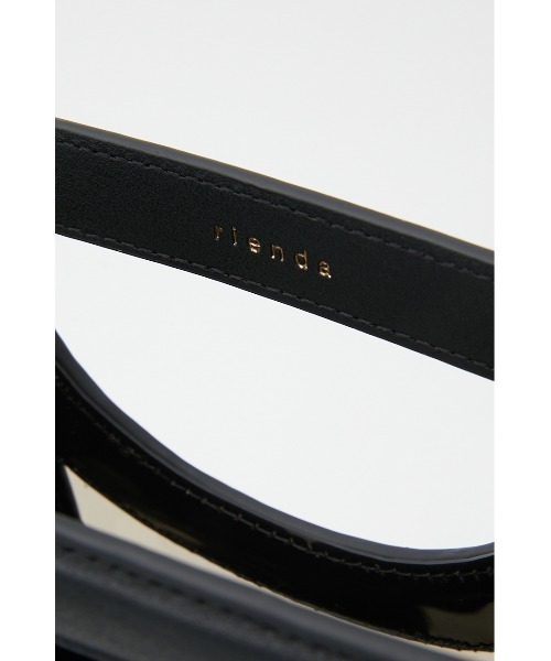 rienda(リエンダ)の「フェイクレザーコンビクリアバッグ(ハンドバッグ・レディース・ブラック/ベージュ・FREE)」の8枚目の写真