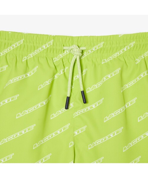 【セール】BOYS グラフィカルブランドネームロゴ総柄スイムトランクス（水着）｜LACOSTE（ラコステ）