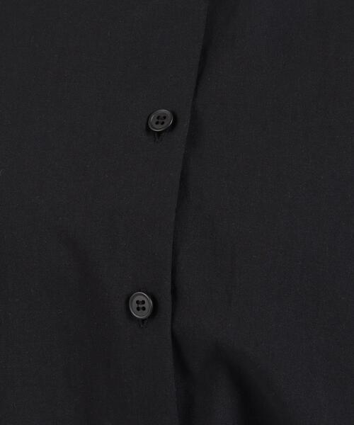 To b. by agnes b.（トゥービーバイアニエスベー）の「WP24 SHIRT ニューマニッシュシャツ（シャツ/ブラウス・レディース・ブラック・38/40/36）」の2枚目の写真