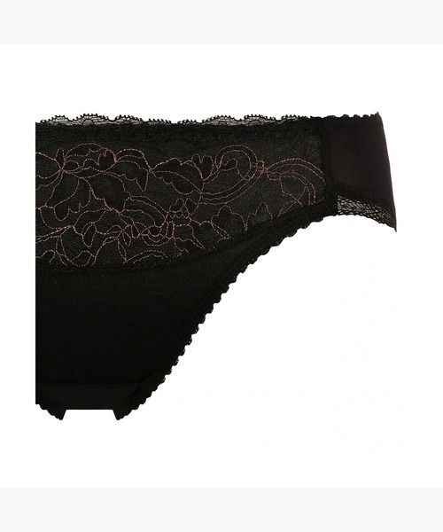 AMOSTYLE BY Triumph（アモスタイルバイトリンプ）の「レギュラーショーツ シャイニング バタフライ AMST966 Hikini JX（ショーツ・レディース・パープル/ブラック/テラコッタ・L/M）」の12枚目の写真