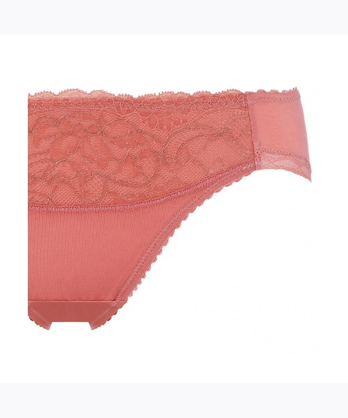 AMOSTYLE BY Triumph（アモスタイルバイトリンプ）の「レギュラーショーツ シャイニング バタフライ AMST966 Hikini JX（ショーツ・レディース・パープル/ブラック/テラコッタ・L/M）」の4枚目の写真