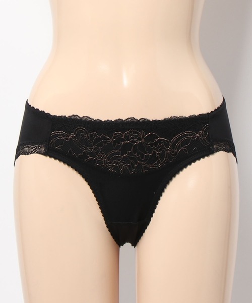 AMOSTYLE BY Triumph（アモスタイルバイトリンプ）の「レギュラーショーツ シャイニング バタフライ AMST966 Hikini JX（ショーツ・レディース・パープル/ブラック/テラコッタ・L/M）」の17枚目の写真