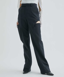 JOHN LAWRENCE SULLIVAN | 【JOHN LAWRENCE SULLIVAN/ジョンローレンスサリバン】WOOL GABARDINE  HOLLOWED OUT TROUSERS/ウールギャバジンホロウドアウトトラウザー(その他パンツ)