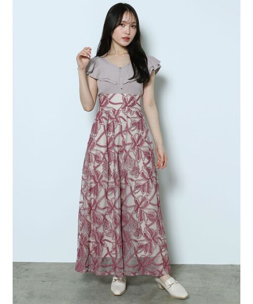 MERCURYDUO（マーキュリーデュオ）の「2WAYラッフルノースリニット（ニット/セーター・レディース・オフホワイト/ブラック/チャコールグレー/レッド/ベビーピンク・FREE）」の12枚目の写真