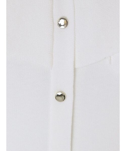 MERCURYDUO（マーキュリーデュオ）の「2WAYラッフルノースリニット（ニット/セーター・レディース・オフホワイト/ブラック/チャコールグレー/レッド/ベビーピンク・FREE）」の21枚目の写真