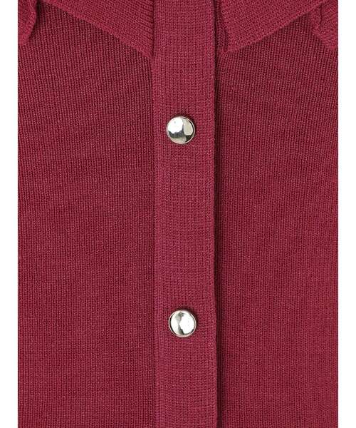 MERCURYDUO（マーキュリーデュオ）の「2WAYラッフルノースリニット（ニット/セーター・レディース・オフホワイト/ブラック/チャコールグレー/レッド/ベビーピンク・FREE）」の15枚目の写真