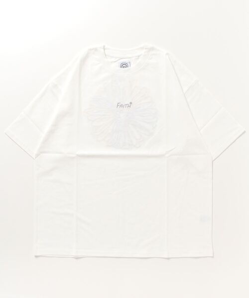 BEAVER(ビーバー)の「B omnivore/ビーオムニボー BIG FLOWER TEE 16/S オープンエンド天竺 Tシャツ(Tシャツ/カットソー・メンズ・ブラック/ホワイト・L/M)」の11枚目の写真