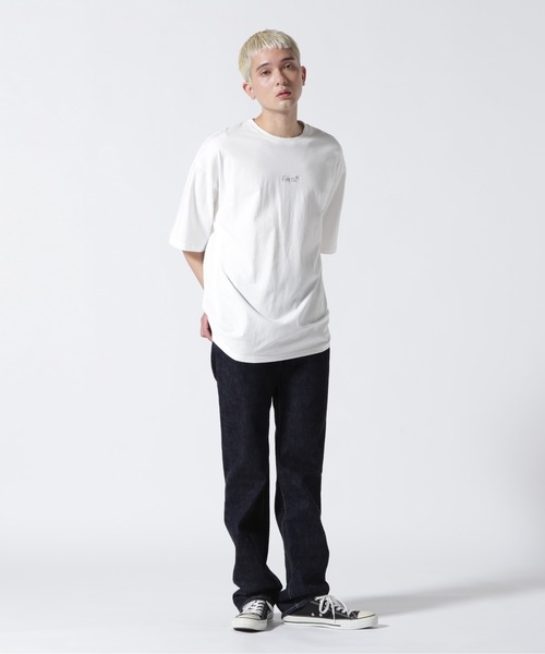 BEAVER(ビーバー)の「B omnivore/ビーオムニボー BIG FLOWER TEE 16/S オープンエンド天竺 Tシャツ(Tシャツ/カットソー・メンズ・ブラック/ホワイト・L/M)」の19枚目の写真